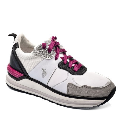 U.s. polo assn, pantofi sport white ophra006