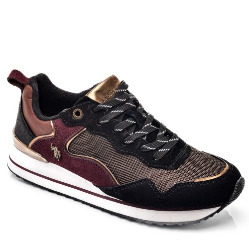 U.s. polo assn, pantofi sport black bordo layla001