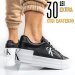 Calvin klein jeans ck vulc flatform bold l, pantofi sport black