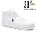 U.s. polo assn, pantofi sport inalti white aristo-hi-1pr