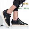 U.S. POLO ASSN, SNEAKERS DAMA BLACK GOLD ANGIE001