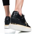 U.S. POLO ASSN, SNEAKERS DAMA BLACK GOLD ANGIE001