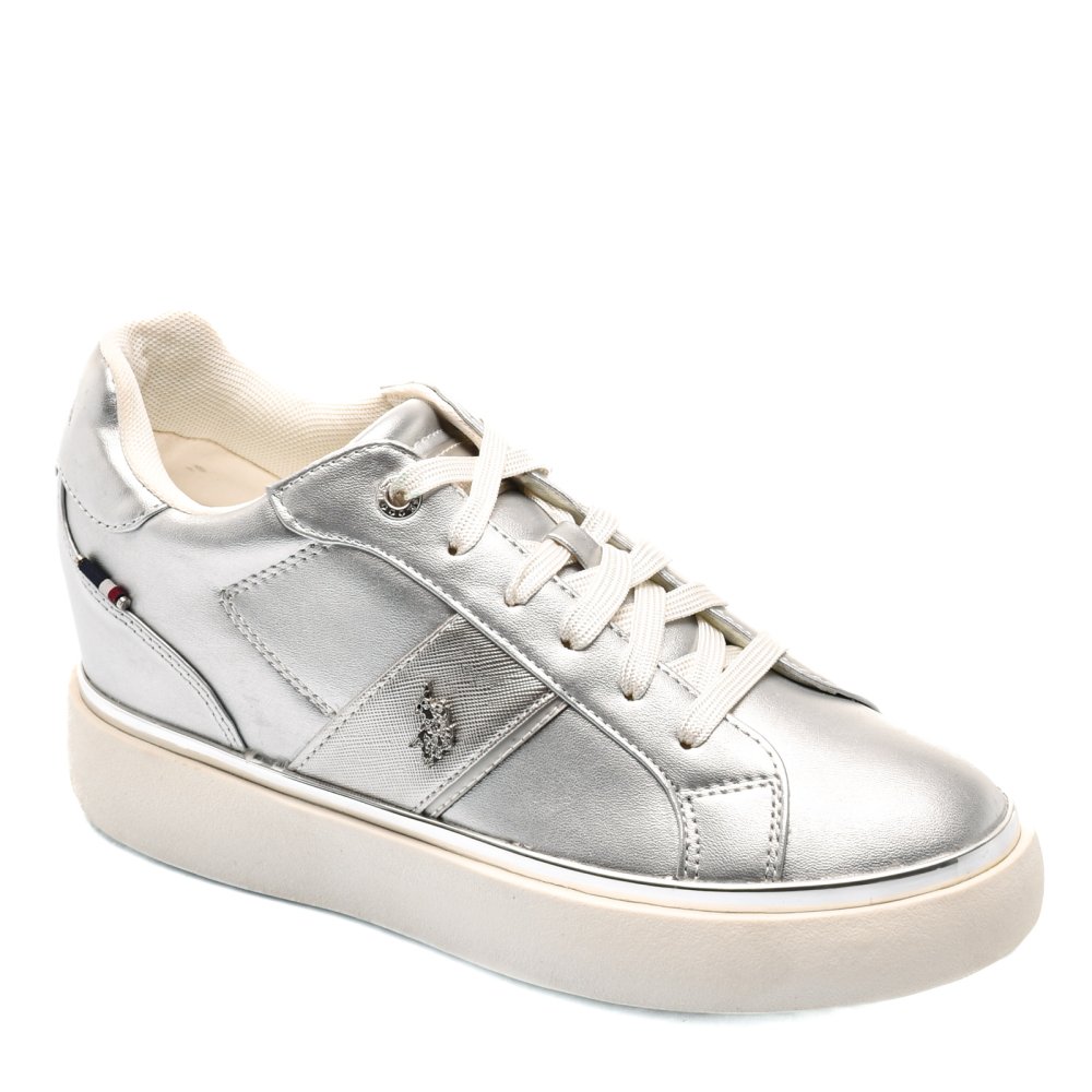 U.S. POLO ASSN, SNEAKERS DAMA SILVER ANGIE001