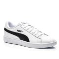PUMA, PANTOFI SPORT BLACK WHITE PUMA SMASH V2