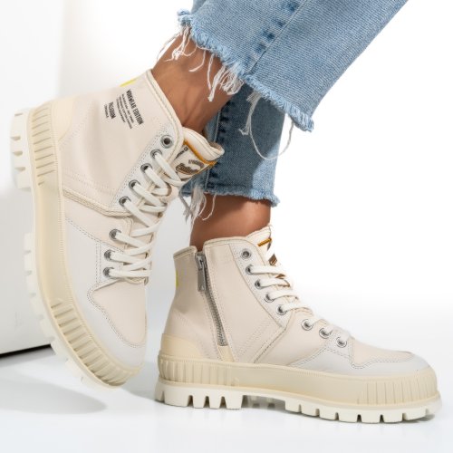 Palladium pallashock ww cream white, ghete sport white 7s778565-180