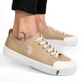 U.S. POLO ASSN, TENISI BEIGE ILLY-5FX