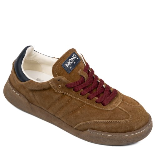 Mono way, pantofi sport maro piele naturala intoarsa jiha