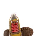MONO WAY, PANTOFI SPORT GALBENI PIELE NATURALA INTOARSA RUNNER