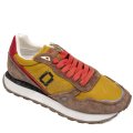 MONO WAY, PANTOFI SPORT GALBENI PIELE NATURALA INTOARSA RUNNER