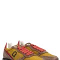 MONO WAY, PANTOFI SPORT GALBENI PIELE NATURALA INTOARSA RUNNER
