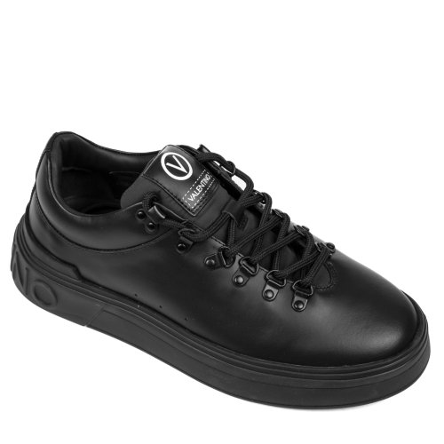 Valentino, pantofi sport negri piele naturala 9ve2r2107