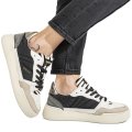 MONO WAY, PANTOFI SPORT WHITE BLACK PIELE NATURALA INTOARSA BAMGO-52W