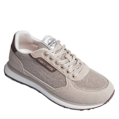 Enrico coveri, pantofi sport taupe ejm616d47