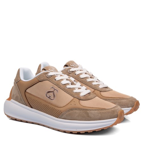 Soprani couture, pantofi sport beige scm515p17