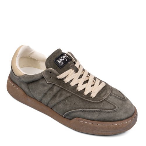 Mono way, pantofi sport gri piele naturala intoarsa jiha