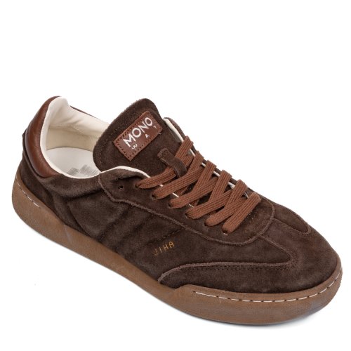 Mono way, pantofi sport all brown piele naturala intoarsa jiha