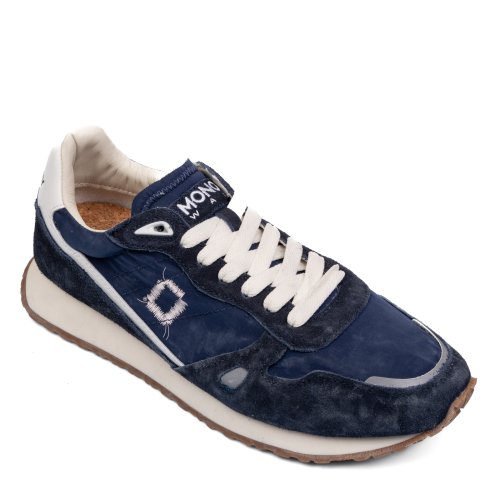 Mono way, pantofi sport navy piele naturala intoarsa rider 87