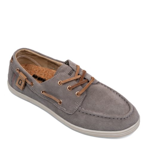 Mono way, mocasini grey piele naturala intoarsa goa 178