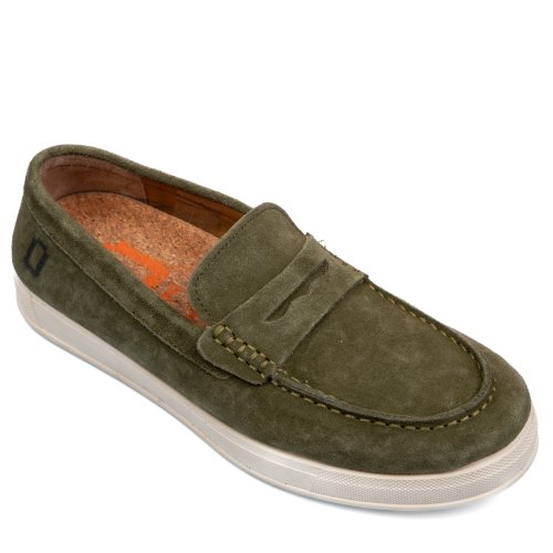 Mono way, mocasini green piele naturala intoarsa robin 186-m