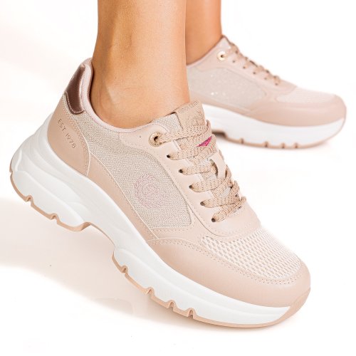 Enrico coveri, pantofi sport nude ejw616d91