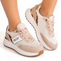 ENRICO COVERI, PANTOFI SPORT BEIGE EJW616D30