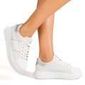 ENRICO COVERI, PANTOFI SPORT WHITE EJW616D85