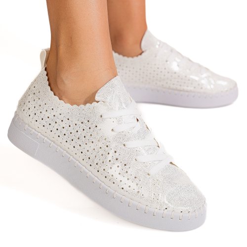 Enrico coveri, pantofi white ecw514b66