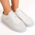 ENRICO COVERI, PANTOFI WHITE ECW514B66