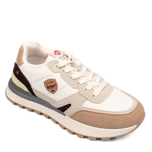 Lee cooper, pantofi sport white beige lvecm612305