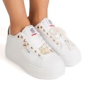 ENRICO COVERI, PANTOFI SPORT WHITE EJW616D40