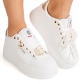 ENRICO COVERI, PANTOFI SPORT WHITE EJW616D40