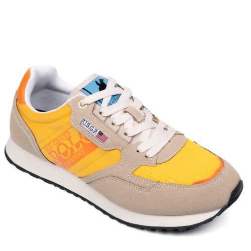 U.s. grand polo, pantofi sport beige yellow gpm12270m