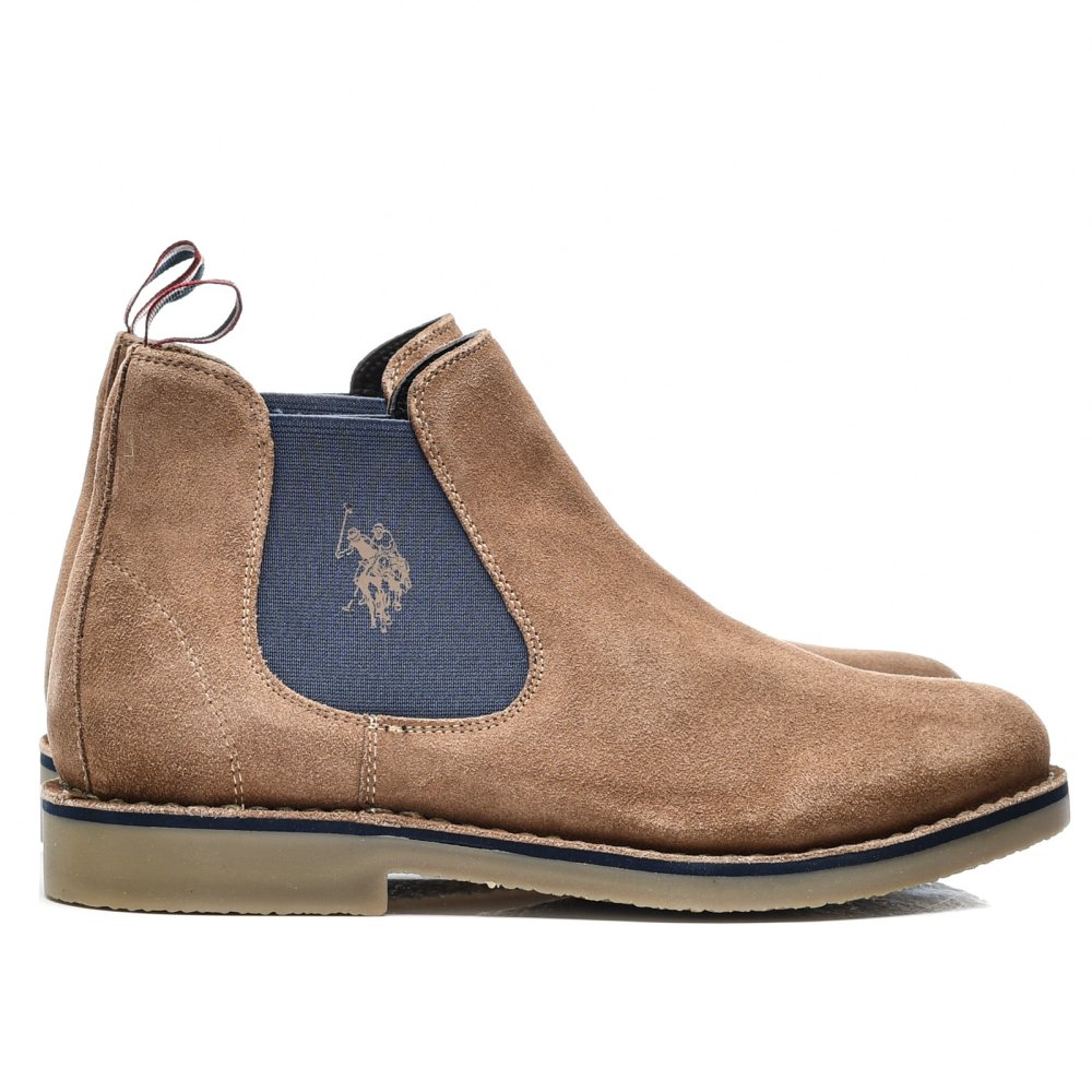 U.S. POLO ASSN, GHETE TAUPE SUEDE MUST-001