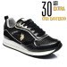 U.s. polo assn, pantofi sport black gold suede fey003