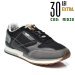 Gas, pantofi sport black grey gam113915