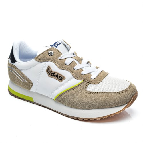 Gas, pantofi sport white beige gam313931