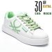 Beneton, pantofi sport white green btw314606