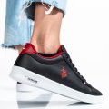 U.S. POLO ASSN, PANTOFI SPORT BLACK-RED FRANCO-GSN