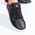 U.S. POLO ASSN, PANTOFI SPORT BLACK-RED FRANCO-GSN