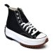 Converse, sneakers black white run star hike hi